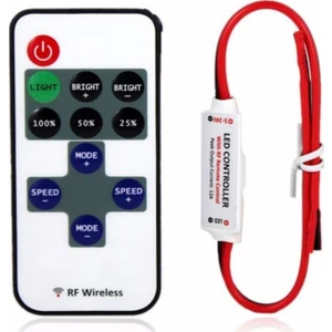Şerit Led Dimmer Uzaktan Kumandalı Led Lamba Kontrolü 12/24V