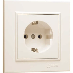 MAKEL KAREA TOPRAKLI PRİZ KREM