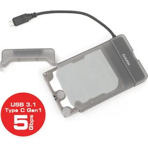 Storex E210 2.5" USB 3.1(Gen1) Type-C SATAI/II/III SSD/SSHD/HDD Disk Kutusu (DK-AC-DSE210)