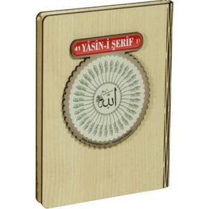 41 Yasin-İ Şerif Türkçeli (Besmele-İ Şerif Dualı Ahşap Kapak-Çanta Boy)