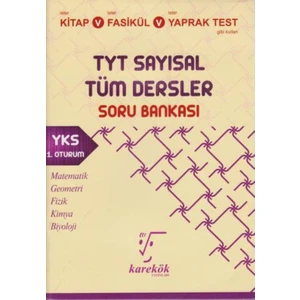 Karekök Yayıncılık TYT Sayısal Tüm Dersler Soru