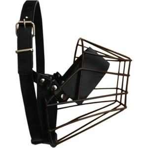 Ans Metal Deri Köpek Ağızlığı