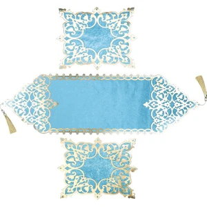 Diva home OSMANLI KADİFE DERİ 3 PARÇA LUX RUNNER SET