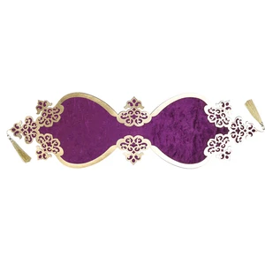 Diva home OSMANLI OVAL DESENLİ TEKLİ KADİFE RUNNER