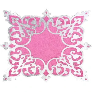 Diva home KADİFE ÜSTÜ DERİLİ TEKLİ TABAK ALTLIK