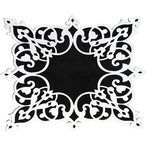 Diva home KADİFE ÜSTÜ DERİLİ TEKLİ TABAK ALTLIK