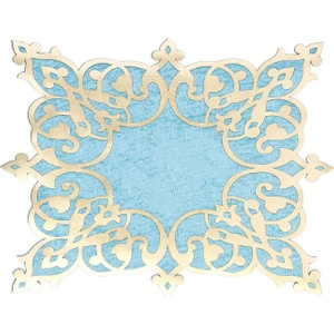 Diva home KADİFE ÜSTÜ DERİLİ TEKLİ TABAK ALTLIK