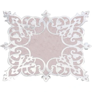 Diva home KADİFE ÜSTÜ DERİLİ TEKLİ TABAK ALTLIK