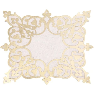 Diva home KADİFE ÜSTÜ DERİLİ TEKLİ TABAK ALTLIK