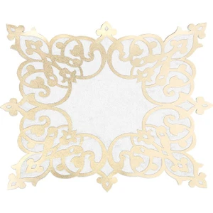 Diva home KADİFE ÜSTÜ DERİLİ TEKLİ TABAK ALTLIK