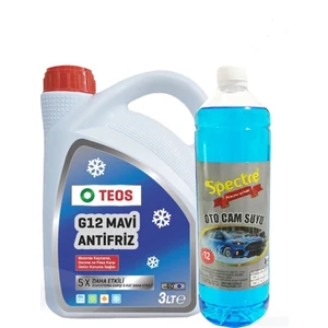 -40° Mavi Antifriz 3 Lt + Spectre 1 Lt Cam Suyu