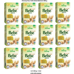 Hünnap Keçi Sütlü Bebe Bisküvisi 12 Paket
