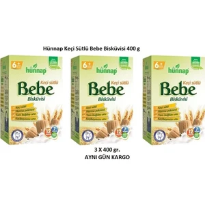 Hünnap Keçi Sütlü Bebe Bisküvisi 3 Paket