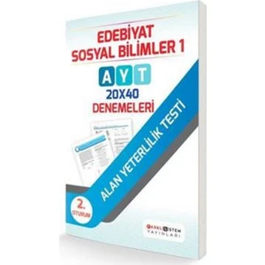 Farklı Sistem Yayınları AYT 2. Oturum Edebiyat Sosyal Bilimler 1 - 20X40 Denemeleri