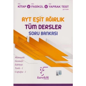 Karekök Yayıncılık AYT Eşit Ağırlık Tüm Dersler Soru Bankası - Burak Kelleci