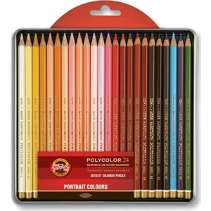 Koh-i Noor Polycolor Kuruboya Kalem Seti 24'lü Portre Renkleri