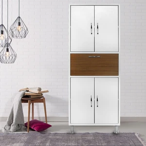 Çok Amaçlı 5 Kapaklı  Dolap Teak