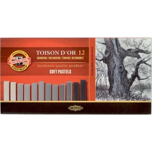 Koh-İ Noor Toison D'Or Soft Pastel Boya Kahverengi Tonları 12'Li N:8592B