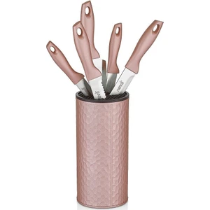 N2471 Sweet Petek Rose Chocolate 6 Lı Bıçak Seti