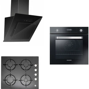 Luxblack Siyah Ankastre Set (Hgvl6040B+Hot3061Bı+Hdm656Btk)