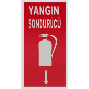 Yangın Söndürücü Yer Gösterir Levha