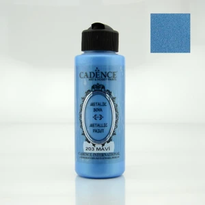 Sedefli Metalik Boya 203 - Mavi 120 ml