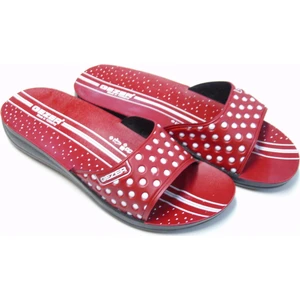 Puantiyeli Kırmızı Günlük Terlik