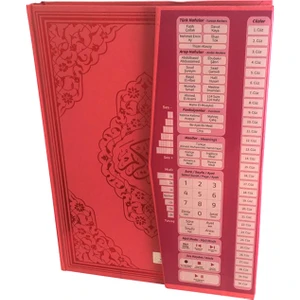 Cami Boy Renkli Kuranı Kerim Pembe