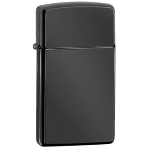 Slim Ebony Çakmak Taşınabilir Metal Alaşım Siyah Renk Hediye Seçeneği