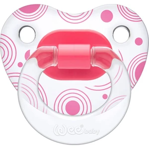 Wee Baby 838 Şeffaf Desenli Gövdeli Damaklı Emzik No:3