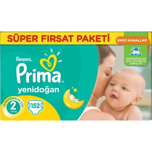 Bebek Bezi 2 Beden Yenidoğan Süper Fırsat Paketi 152 Adet