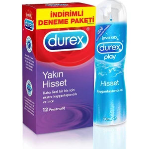 Yakın Hisset 12 Prezervatif + Durex Play  Jel 50 ml