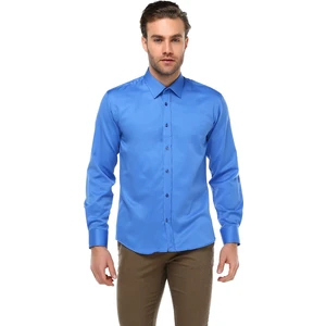 Erkek Gömlek Slim Fit Kesim Uzun Kollu Pamuklu Gömlek