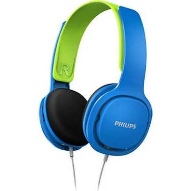 Philips SHK2000BL Kablolu Kulak Üstü Çocuk Kulaklığı 85dB - Mavi