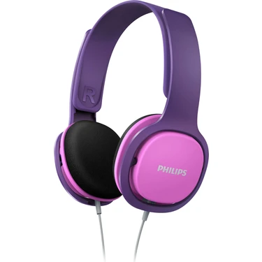 Philips SHK2000PK Kablolu Kulak Üstü Çocuk Kulaklığı 85dB - Pembe