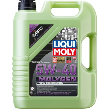 Liqui Moly Molygen New Generation 5W-40 5 Litre Motor Yağı ( Üretim Yılı: 2023