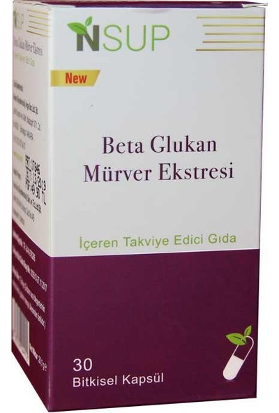 Nsup Beta Glukan Mürver Ekstresi 30 Kapsül