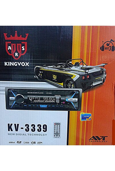 Kingvox Kv 3339 Sd/Usd/Aux Kafa Çıkmalı Teyp
