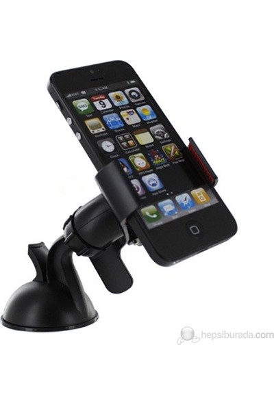 AutoCsi 360° Dönebilen Kıskaçlı Smartphone Telefon Tutucu -Siyah- 20232