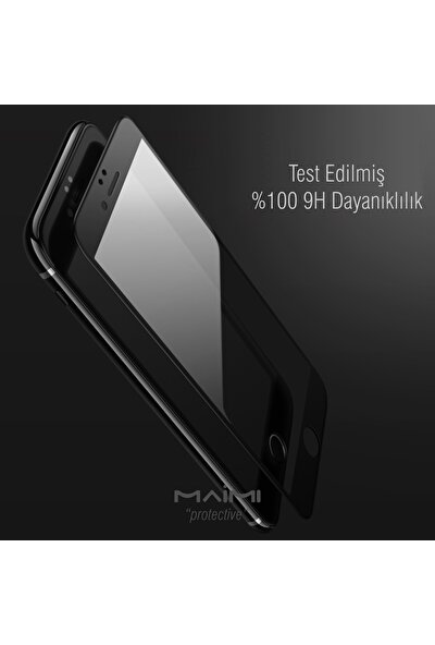 Maimi Apple iPhone 6 - 6S 4D Temperli Koruma Camı Siyah