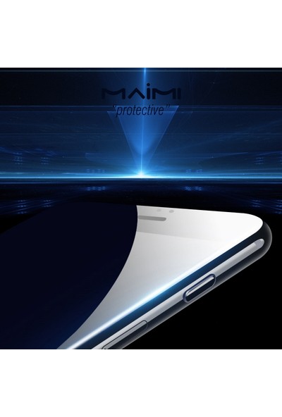 Maimi Apple iPhone 6 - 6S 4D Temperli Koruma Camı Beyaz