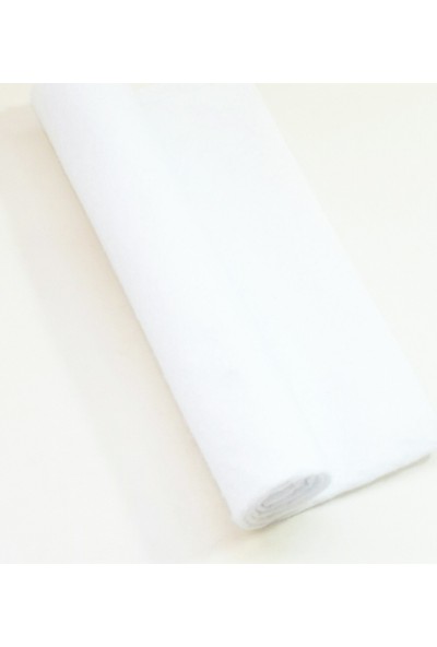 İnce Keçe Kumaş -Hobi Malzemesi 1mm (50 x 70 cm) Kar Beyaz