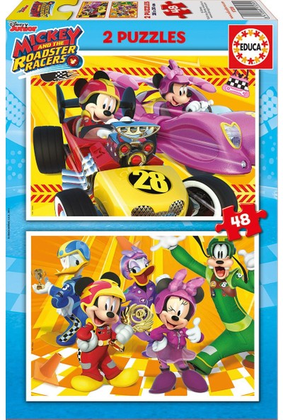 Educa 2x48 Parça Mickey Roadster Racers Çocuk Puzzle