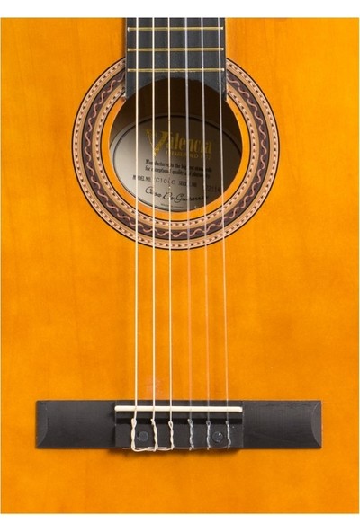 Valencia VC104TC Naturel Cutaway Klasik Gitar 4/4 (Sap Çelik+Kılıf)