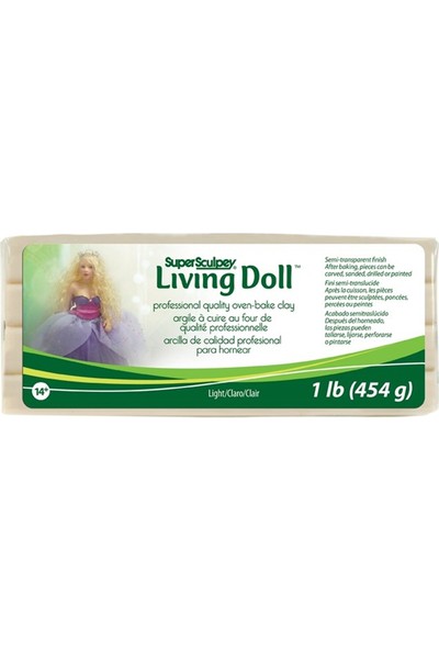 Super Sculpey Living Doll Kil 454gr - Light