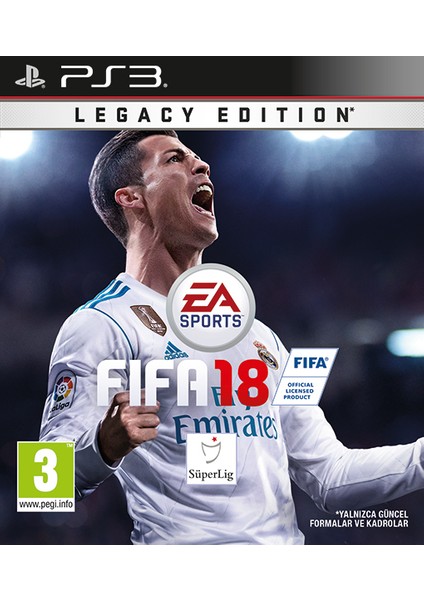 Psx3 Fıfa 18 Legacy Edıtıon