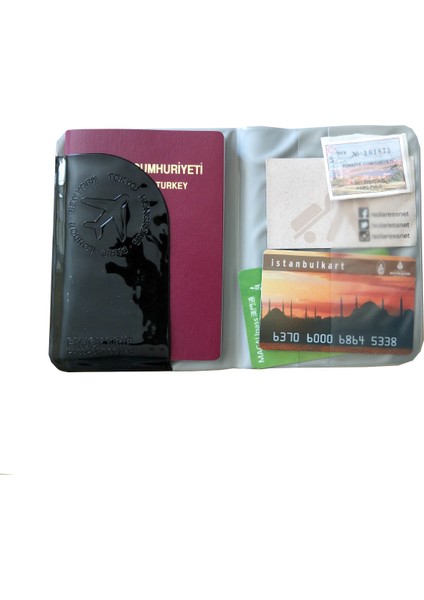 M-Square Pvc Deri Pasaport Kılıfı Seyahat Cüzdanı modelleri