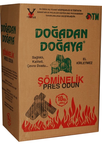 Briket Şömine Odunu 10 Kg