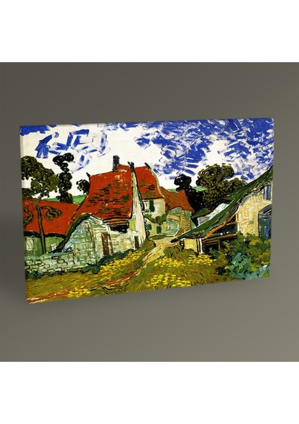 Vincent Van Gogh-Thatched Sandstone Cottages in Chaponval 30x20