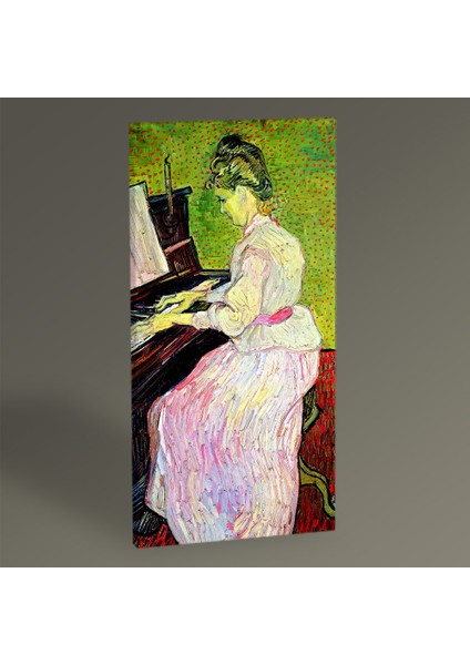 - Vincent Van Gogh Piyano Çalan Kadın Tablo 80x40